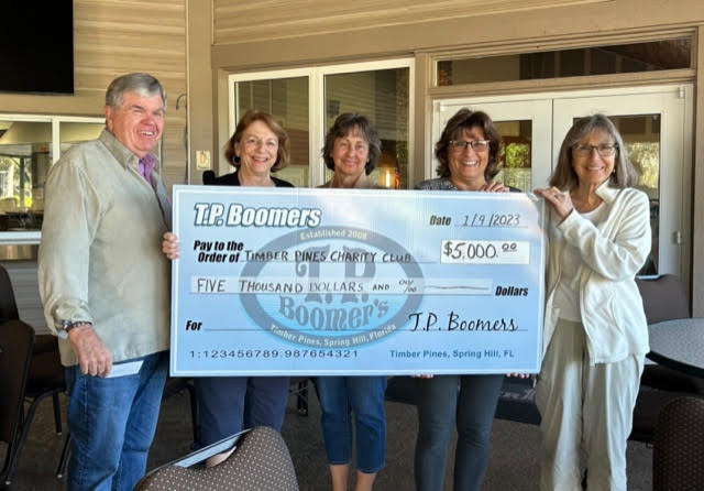 2023 Boomer Club Donation to Charity Club